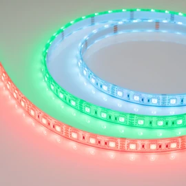 Фото #1 товара Светодиодная лента герметичная RTW-PU-B60-12.5mm 12V RGB (14.4 W/m, IP68, Wire 2m, 5m) (Arlight, -)