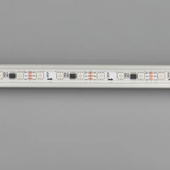 Фото #3 товара Светодиодная лента SPI-5000P-5060-60 12V Cx3 RGB (12mm, 14.4W/m, IP66) (Arlight, Закрытый, IP66)