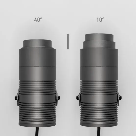 Фото #2 товара Светильник ALT-RAY-ZOOM-R89-25W Warm3000 (DG, 10-40 deg, 230V) (Arlight, IP67 Металл, 3 года)