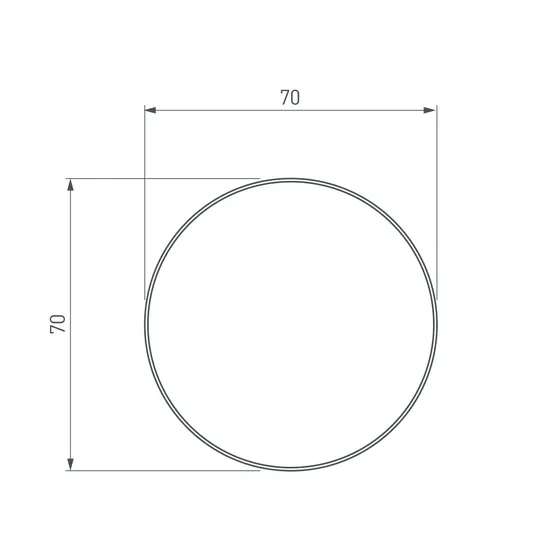 Фото #2 товара Экран SL-ROUND-D70-360deg-2000 OPAL (Arlight, Пластик)