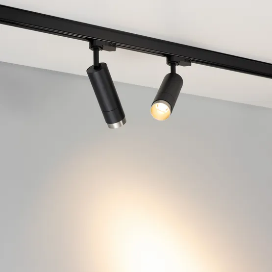 Фото #3 товара Светильник LGD-GESTIA-TRACK-4TR-R51-10W Warm3000 (BK-NI, 25-50 deg, 230V) (Arlight, IP20 Металл, 5 лет)
