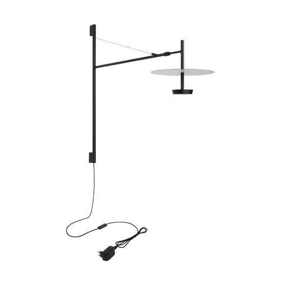 Фото #3 товара Светильник SP-CAMPANA-WALL-L1450-9W Warm3000 (BK, 130 deg, 230V, TELESCOPIC) (Arlight, IP20 Металл, 5 лет)