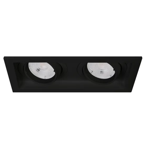 Фото #1 товара Светильник MS-VORTEX-BUILT-S170x90-2x12W Warm3000 (BK-BK, 20 deg, 230V) (Arlight, IP20 Металл, 5 лет)