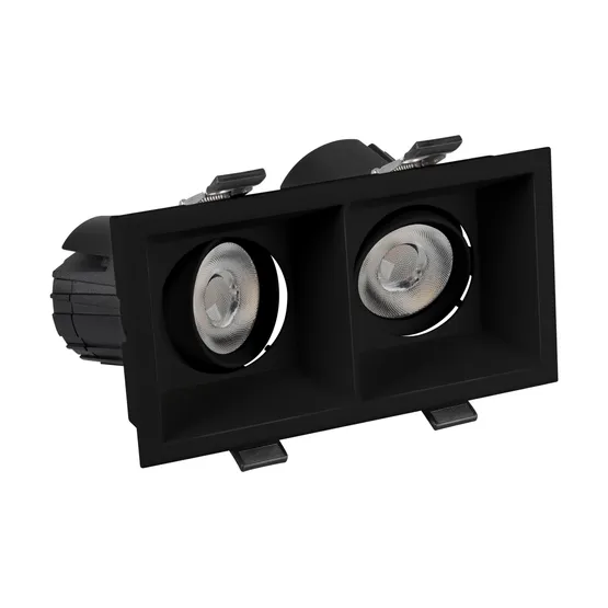 Фото #3 товара Светильник MS-FLOW-BUILT-S157x85-2x6W Warm3000 (BK, 15 deg, 230V) (Arlight, IP20 Металл, 5 лет)