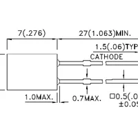 Фото #3 товара Светодиод ARL-2507UWC-1.2cd (Arlight, 2x5мм (прямоугольный))