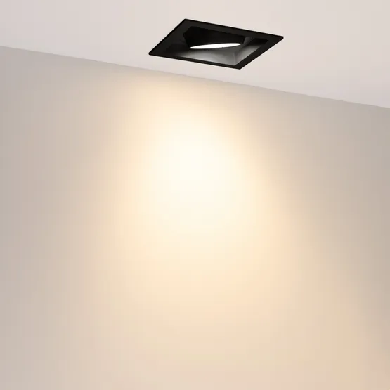 Фото #2 товара Светильник MS-VORTEX-BUILT-S140x140-30W Warm3000 (BK-BK, 50 deg, 230V) (Arlight, IP20 Металл, 5 лет)