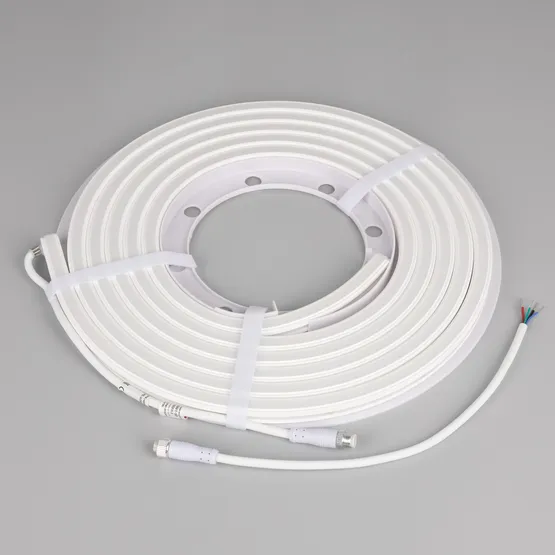 Фото #2 товара Светодиодная лента герметичная WAVE-SIDE-DOUBLE-B84-16x15mm 24V RGB (10 W/m, IP67, 5m, wire x1) (Arlight, Вывод боковой, 5 лет)