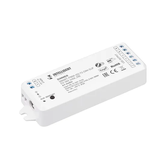 Фото товара INTELLIGENT ARLIGHT Диммер SMART-PWM-102-72-DIM-SUF (12-36V, 2x5A, ZB) (IARL, Пластик)