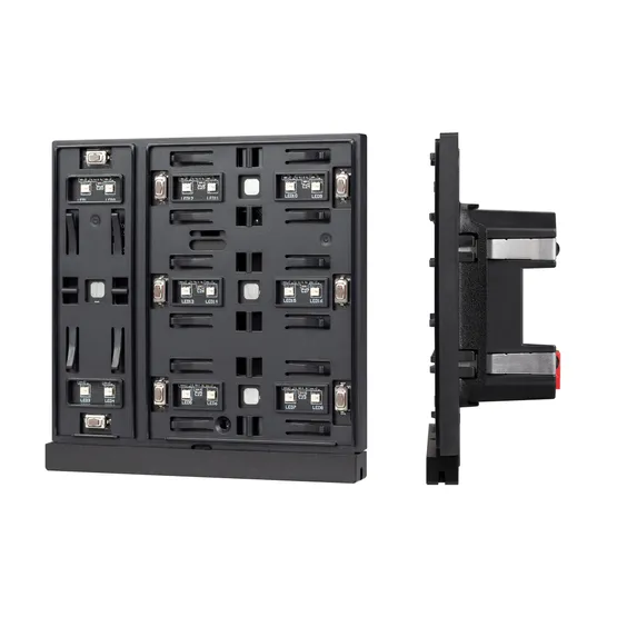 Фото #1 товара INTELLIGENT ARLIGHT Механизм панели KNX-304-22-IN Black (Bus) (IARL, IP20 Пластик, 2 года)