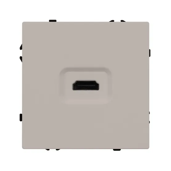 Фото #3 товара Механизм HDMI розетки SCT-NOBE-MHD1-SFPL-CA (Arlight, Кашемир)