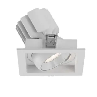 Фото #1 товара Светильник MS-VORTEX-BUILT-S117x117-20W Warm3000 (WH-WH, 40 deg, 230V) (Arlight, IP20 Металл, 5 лет)