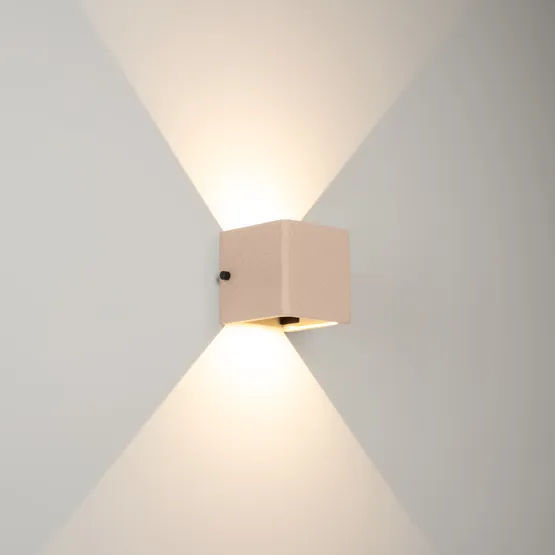 Фото #4 товара Светильник LGD-PERAN-WALL-S120x120-6W Warm3000 (Light ivory, 0-80 deg, 230V) (Arlight, IP65 Бетон, 3 года)