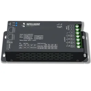 Фото товара INTELLIGENT ARLIGHT Диммер SMART-PWM-104-73-SH-SUF Black (12-48V, 4x6A, RJ-45, 2.4G) (IARL, IP20 Металл, 5 лет)