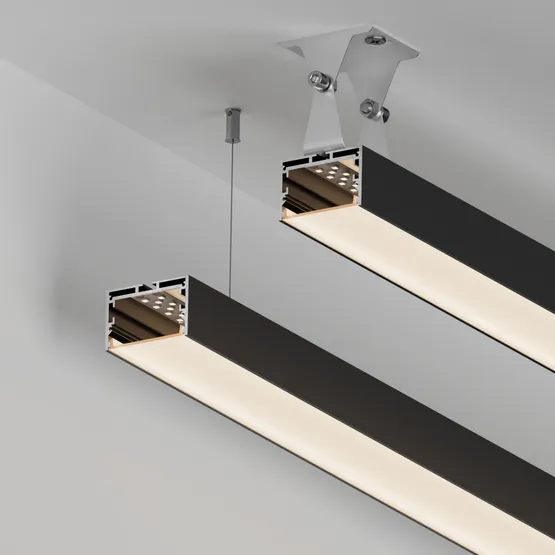 Фото #4 товара Профиль SL-LINE-4932-2000 BLACK (BY) (Arlight, Алюминий)