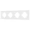 Минифото #1 товара Рамка пластиковая FRM-TENDO-SFPL-4-WH (Arlight, -)