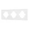 Минифото #1 товара Рамка пластиковая FRM-TENDO-SFPL-3-WH (Arlight, -)