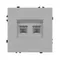 Минифото #3 товара Механизм сдвоенной компьютерной розетки SCT-NOBE-MPC2-SFPL-IS (RJ-45, CAT6) (Arlight, Никель)